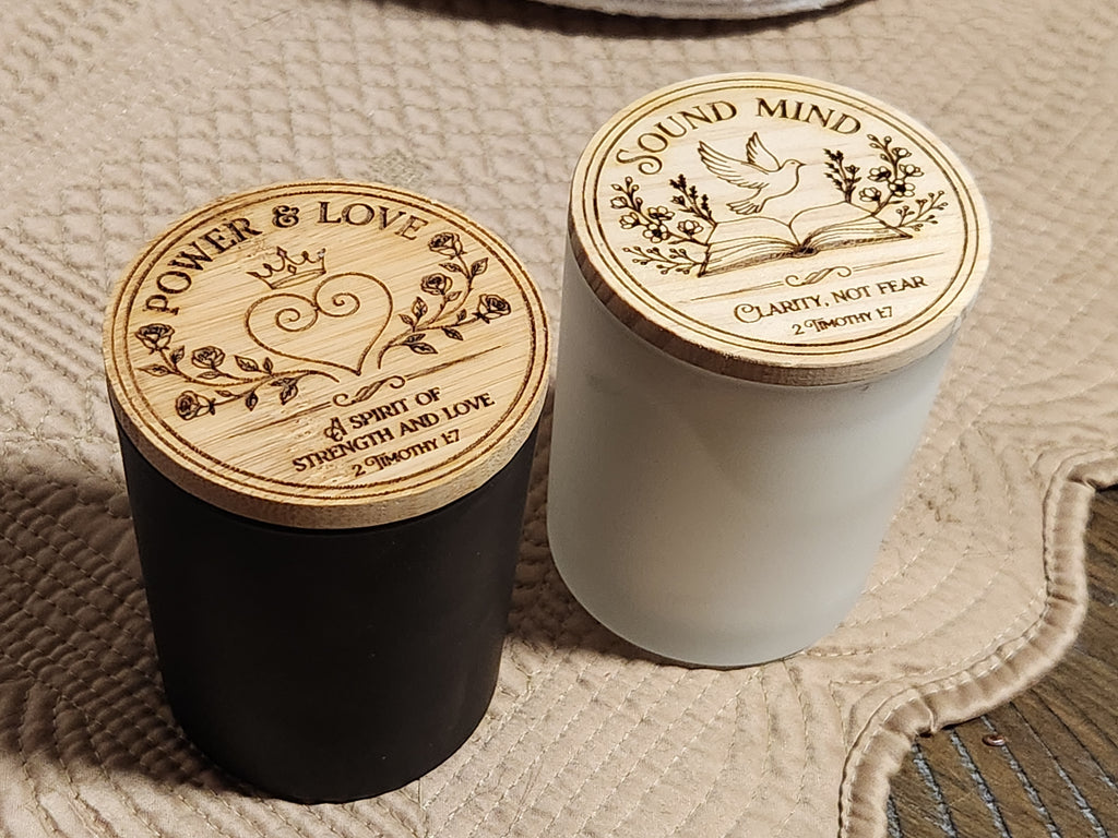 8oz Customizable Glass Soy Candle — Coming Soon