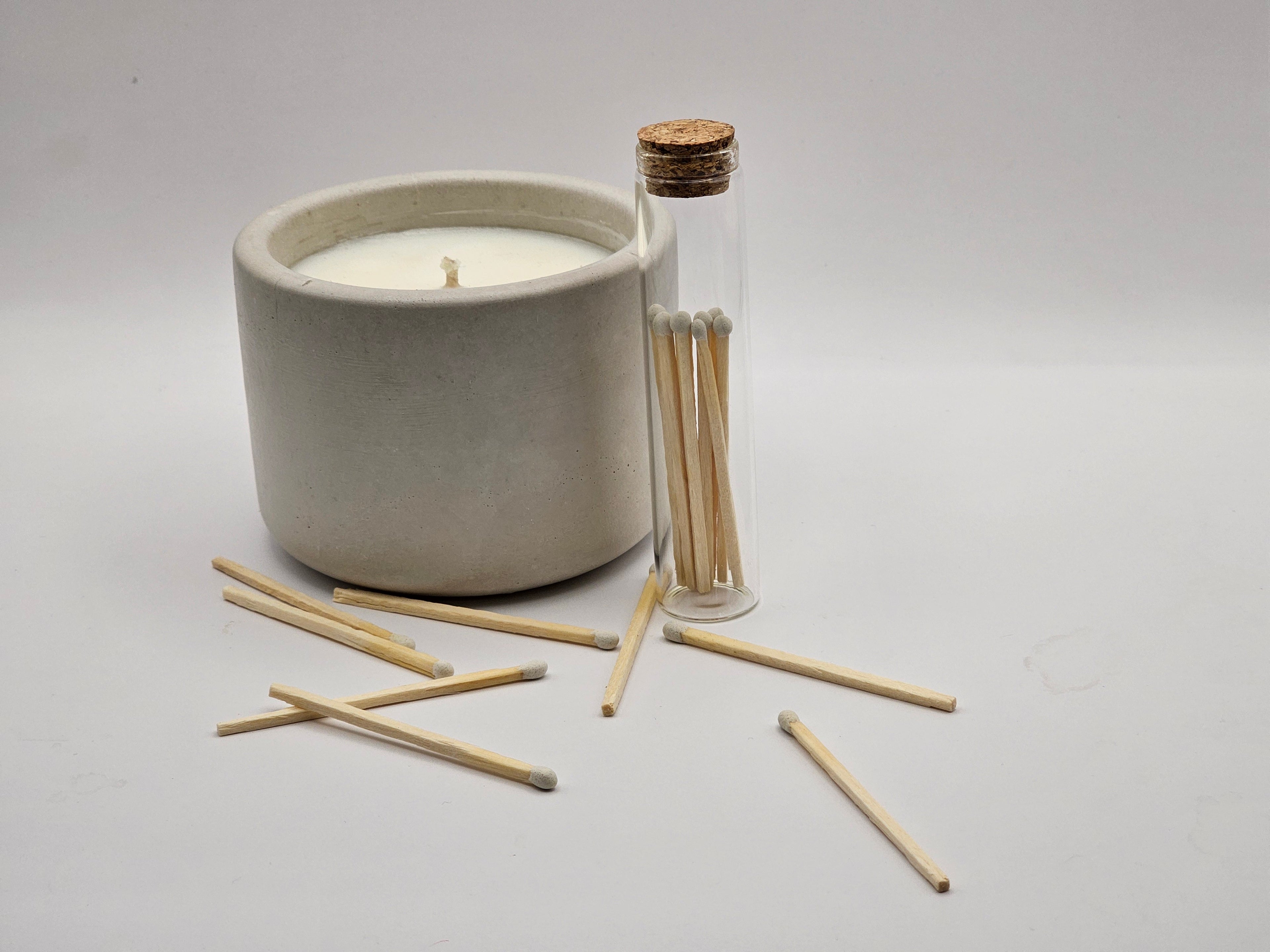 8oz Artisan Stone Candle + Match Vial Bundle — Coming Soon