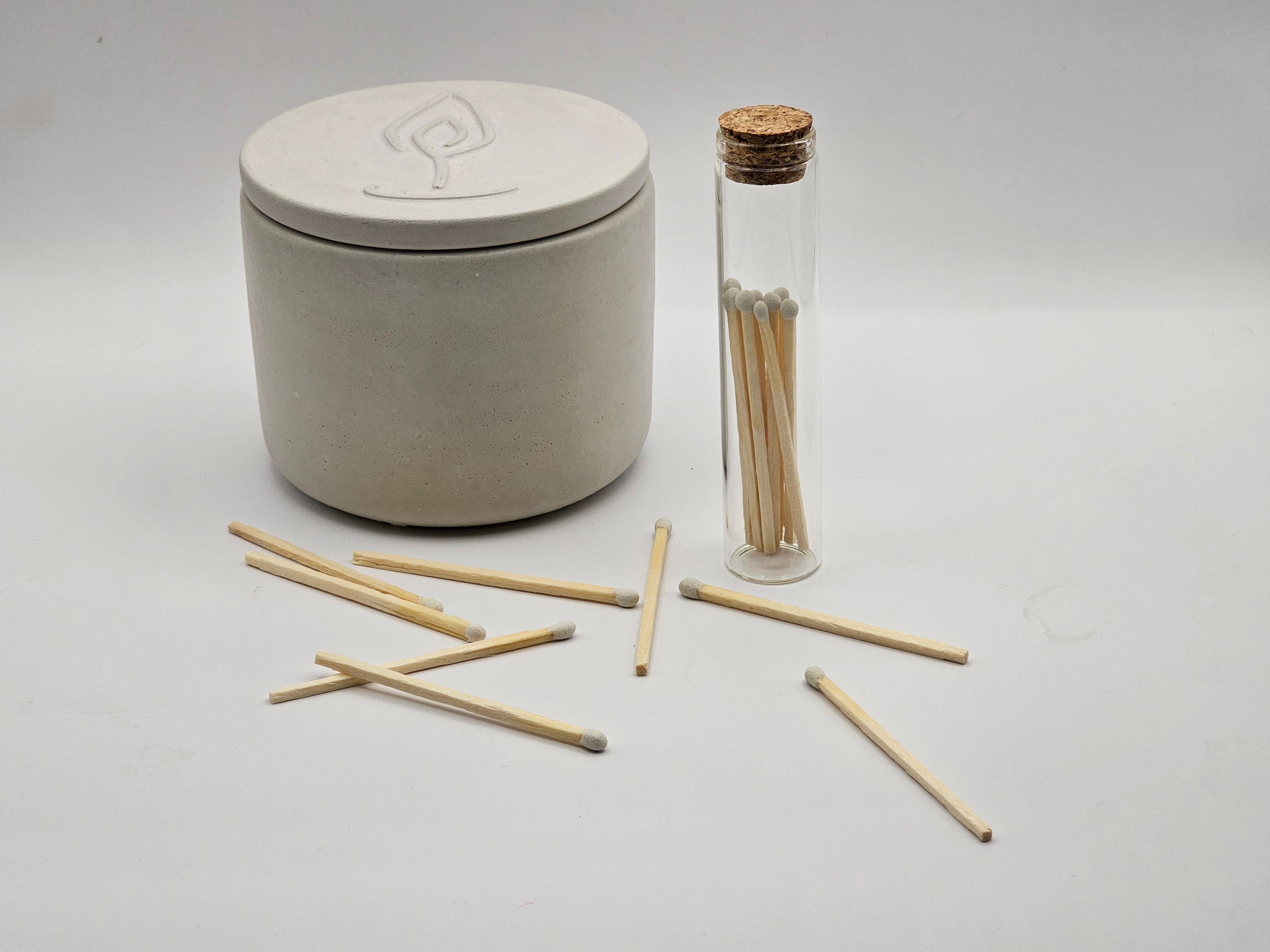 8oz Artisan Stone Candle + Match Vial Bundle — Coming Soon