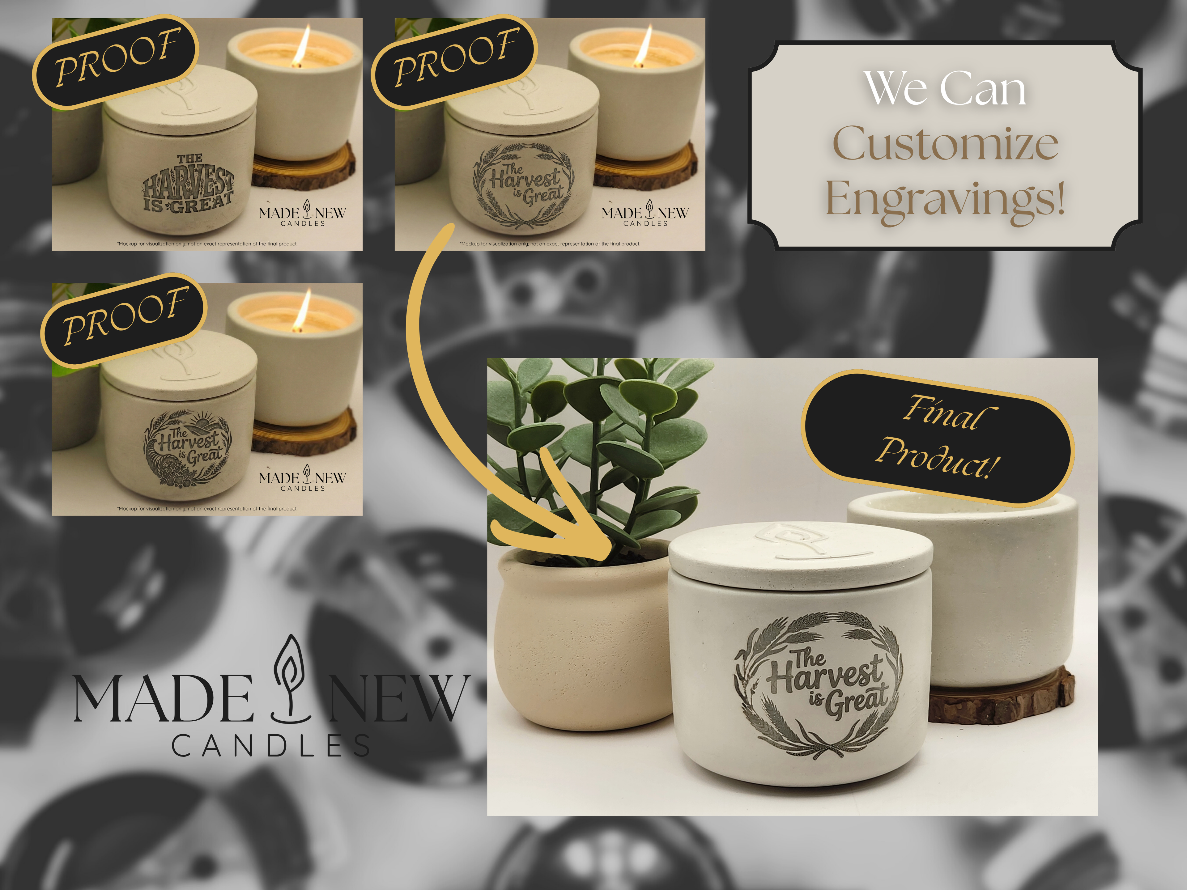 8oz Signature Artisan Stone Soy Candle